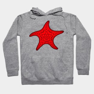 Starfish (black/red) Hoodie